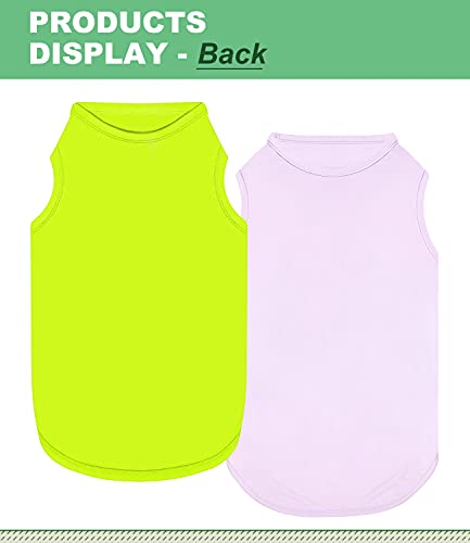 Paquete de 2 Camisas  refrescantes para perros, ropa para perros instantáneos, ultra ligeras, transpirables, sin mangas, para perros pequeños, cachorros, niñas, talla M