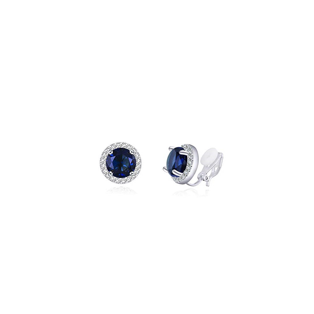 Aretes brillantes con circonita cúbica de cristal