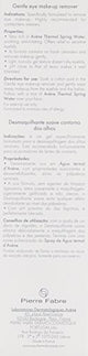 Eau Thermale Avène desmaquillante de ojos suave, 4.22 fl.