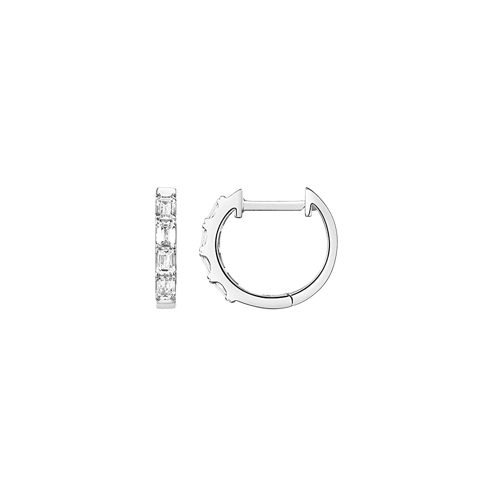 Aretes tipo argolla de plata esterlina chapada en oro