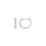 Aretes tipo argolla de plata esterlina chapada en oro