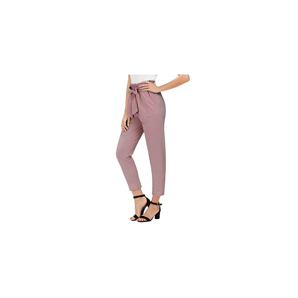 Pantalones de mujer con bolsillos, cintura altaTalla XS