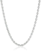 Collar de cadena de cuerda de corte de diamante