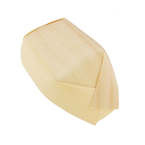 platos desechables de barcos de madera