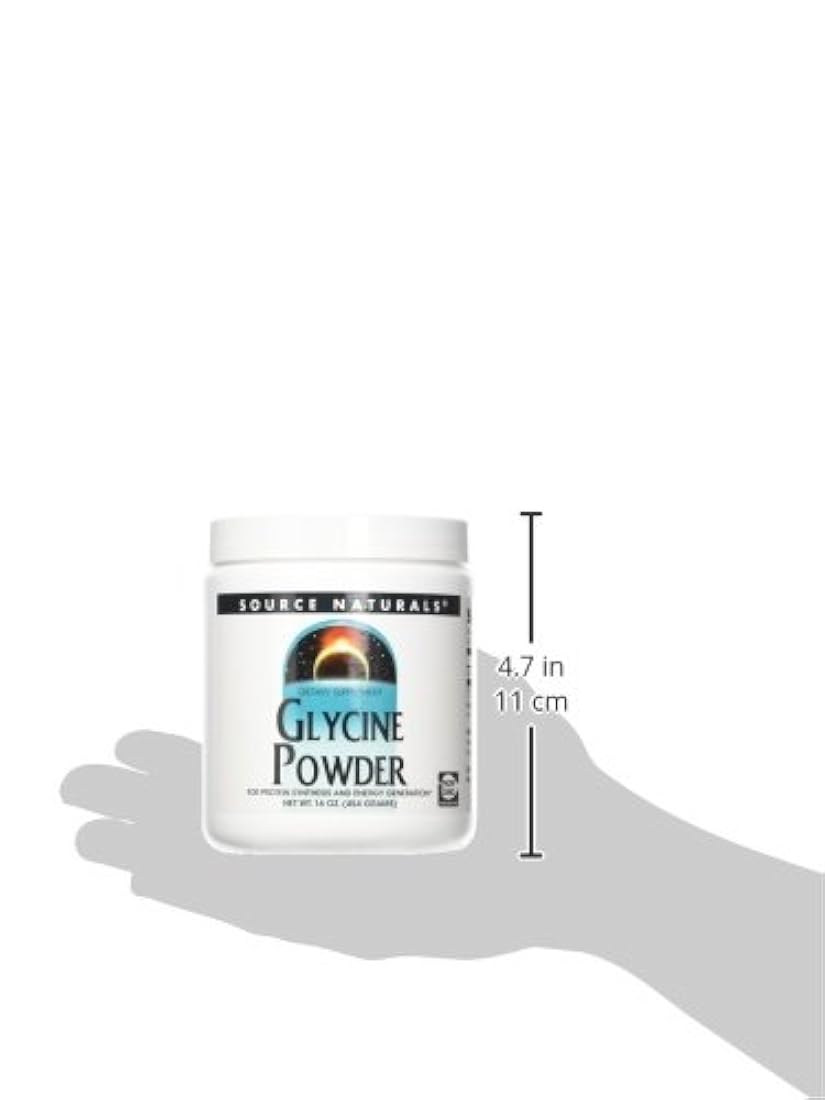 source naturals glicina en polvo, 021078024125, 16 onza, 1, 1