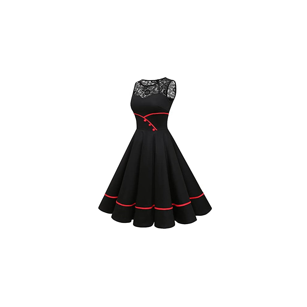 Disfraz Vestido de cóctel para mujer de los años 50 talla XS
