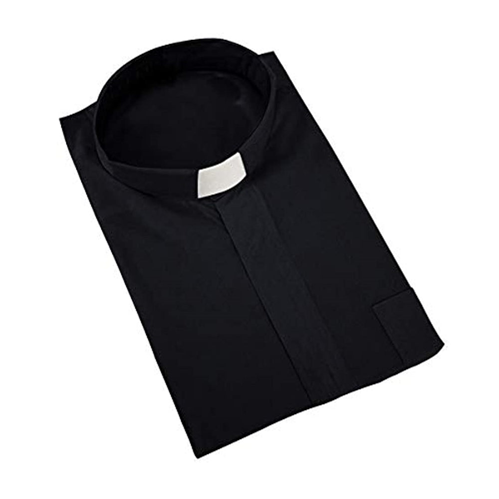 Disfraz de sacerdote Camisa de manga larga, talla M