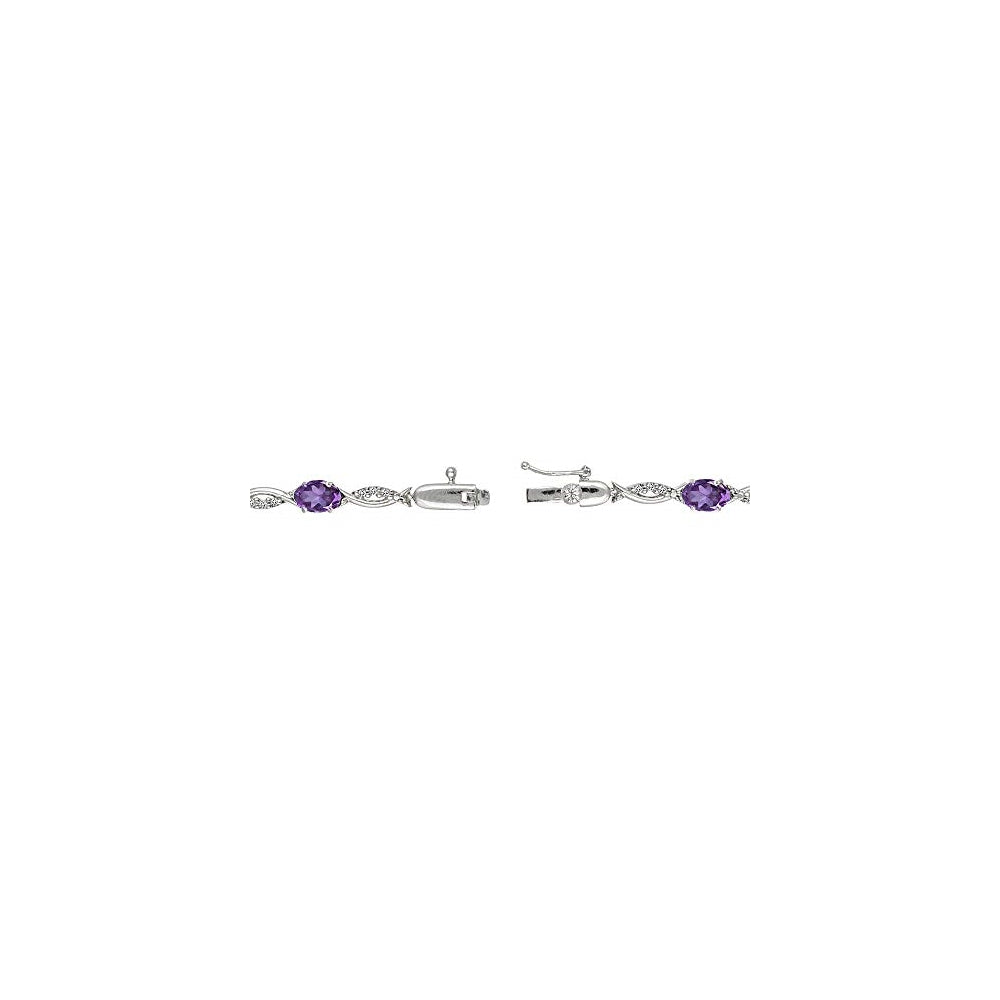 Pulseras y tobilleras de tenis de plata de ley auténtica