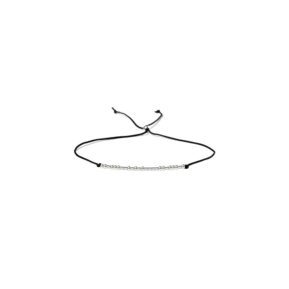 Pulseras y tobilleras con código morse