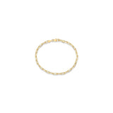 Pulseras ajustable chapada en oro para mujer