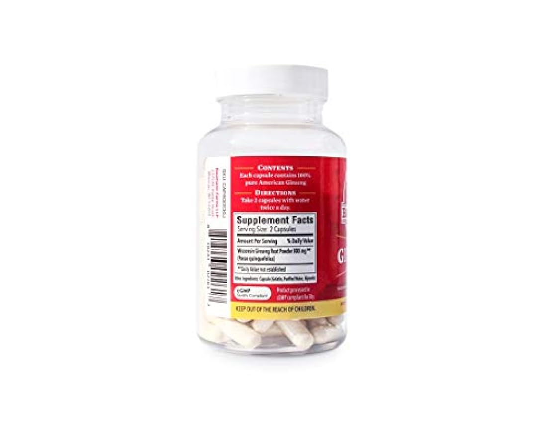Baumann Ginseng Cápsulas auténticas de ginseng americanas
