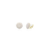 Aretes de perlas de imitación con forma de racimo
