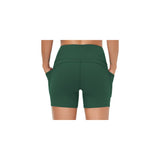Shorts cortos de yoga para mujer con cintura alta talla L
