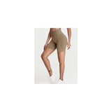 Shorts cortos sin costuras de cintura alta talla M
