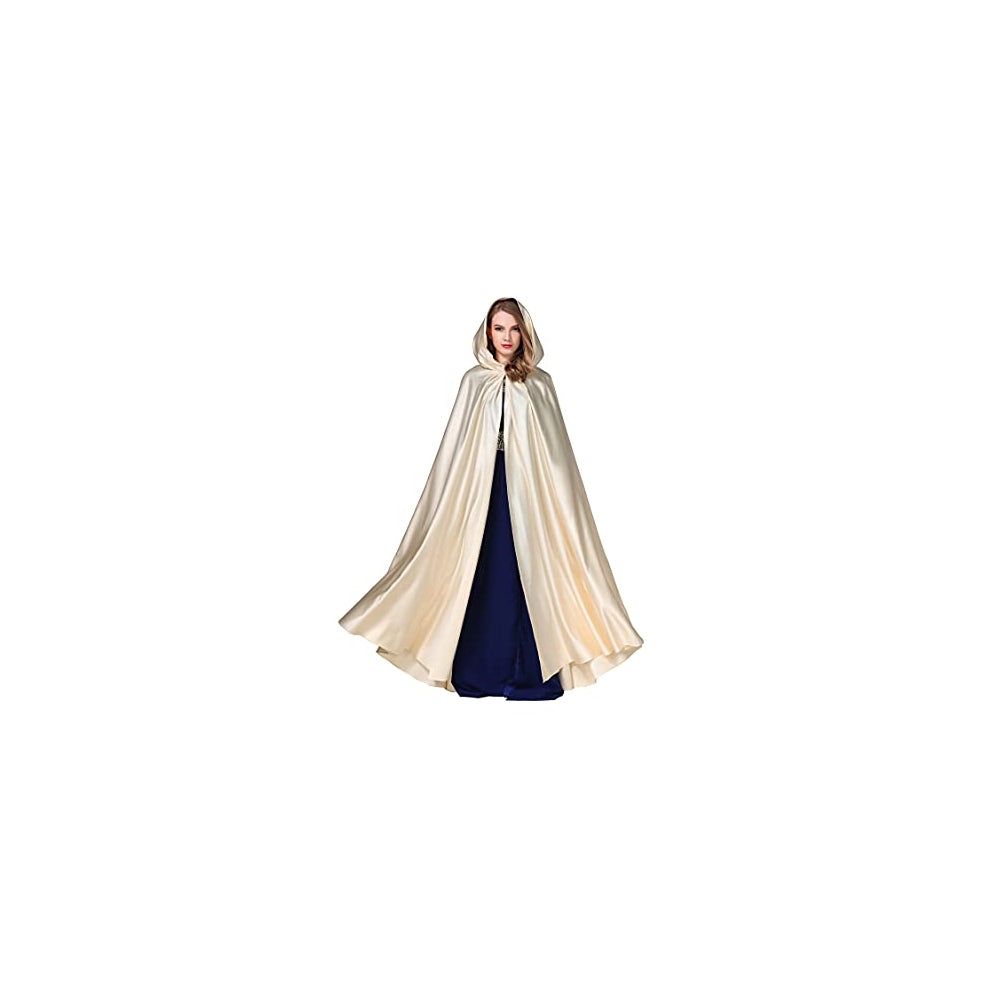 Disfraces de Capa de terciopelo capucha beige talla única