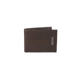 Billetera de piel para hombre con capacidad extra