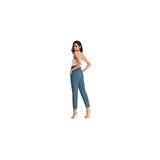 Pantalones de mujer con bolsillos, cintura alta Talla XS