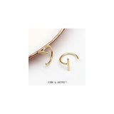 Aretes de aro de plata  pequeños para mujer