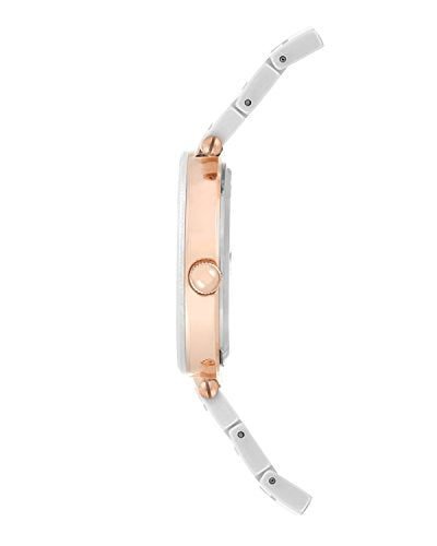 Reloj Anne Klein de cerámica blanca para mujer