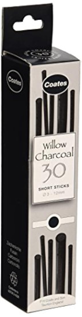 carbonilla de sauce para artistas, Negro, Assorted