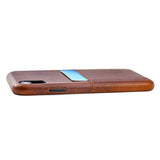 Funda de piel para iPhone XR (cierre magnético) marrón