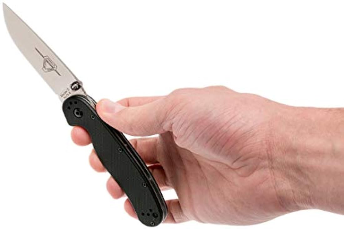 Cuchillo plegable Ontario Knife OKC Rat Ii Sp de mango negro