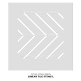 Plantillas geométricas para pintar azulejos