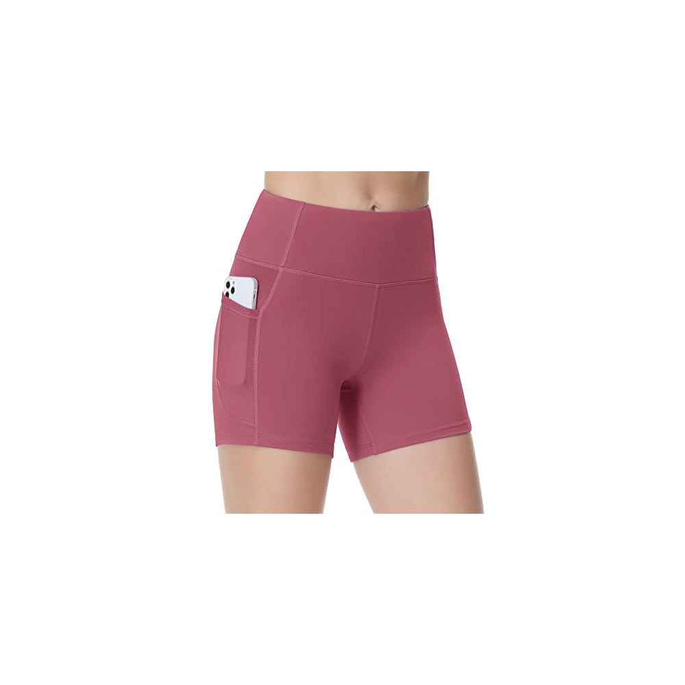 Shorts cortos de yoga de cintura alta para mujer S