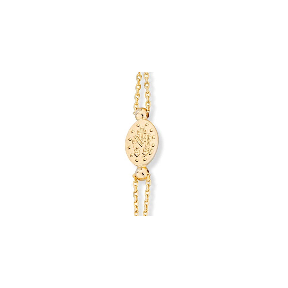 Pulseras de cuentas de oro de 18 quilates sobre plata de ley