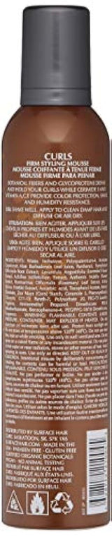 Surface Hair Curls - Mousse de peinado firme, 2 oz