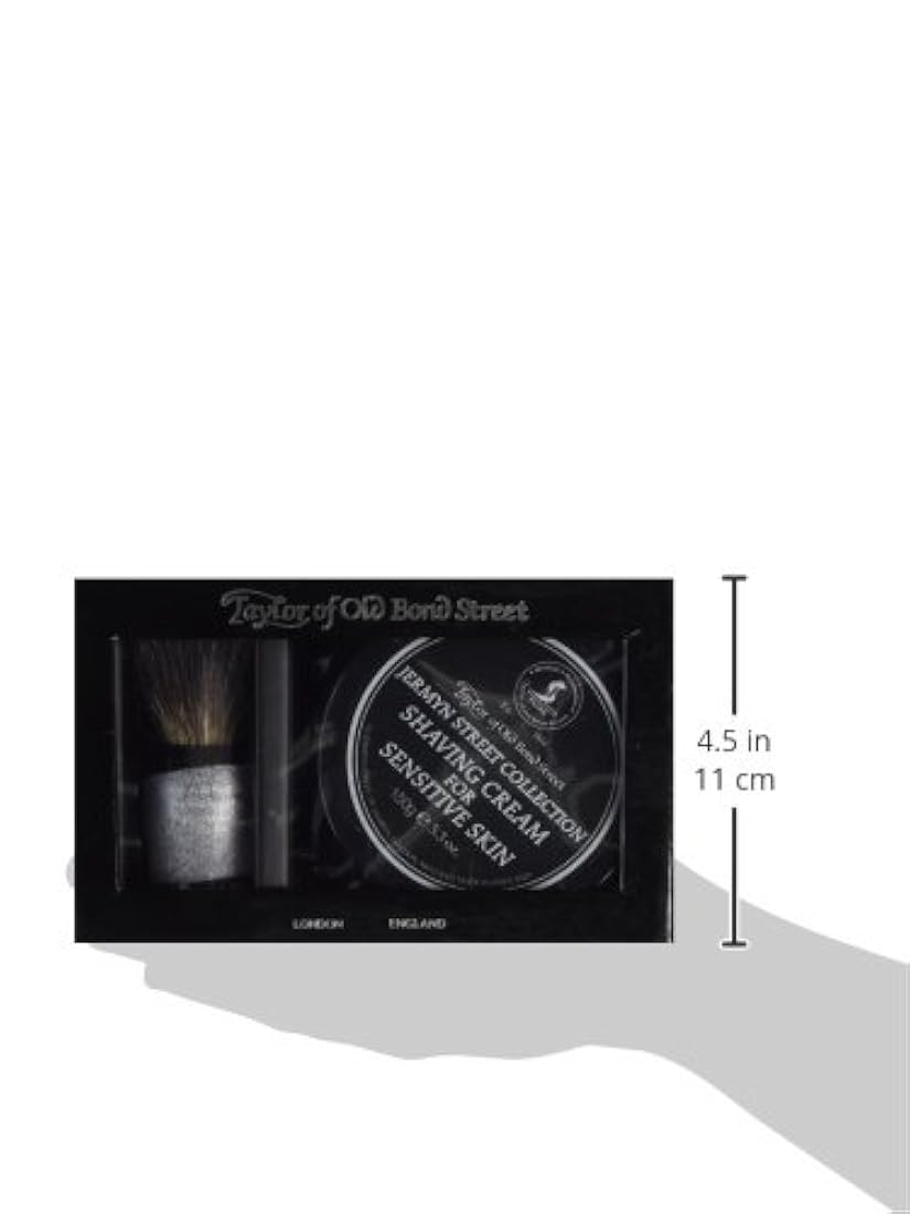 Crema de afeitado 150 g negro Set 2 PC Juego de afeitado