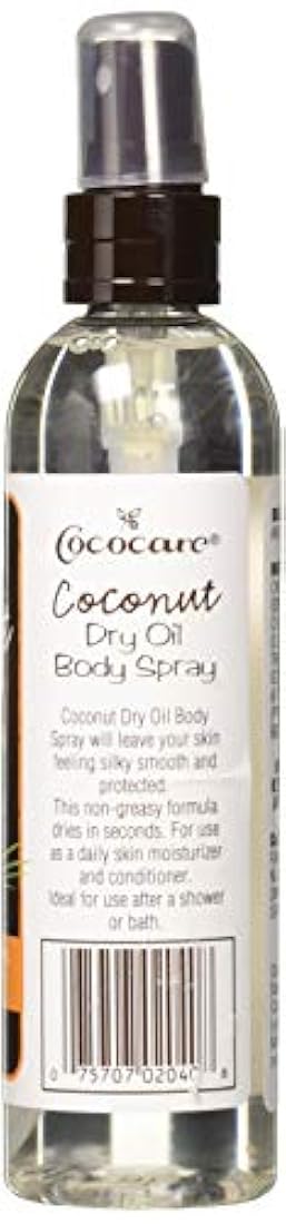 aceite seco corporal de coco spray, 6 ounce