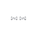 Aretes de plata con diseño de perro para mujeres