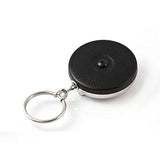 Soporte para llaves retráctil con frontal negro
