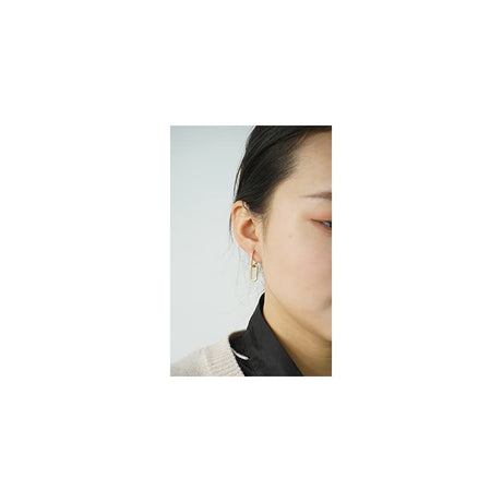 Aretes de aro de oro de 14 quilates para mujer convertibles