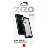 Funda para Galaxy S22 Plus de grado militar con protector de pantalla de vidrio templado, color negro