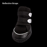Adorepaw Zapatos para perros grandes con correas reflectantes, botas de perro para invierno, protectores de patas con suela antideslizante, perfectos para caminar al aire libre.