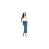 Pantalones de mujer con bolsillos, cintura alta Talla XS