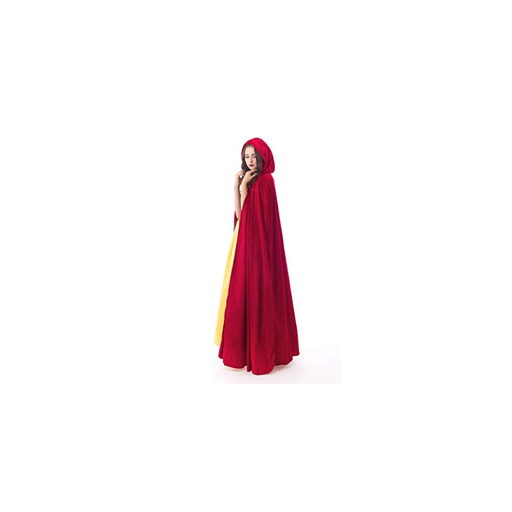 Disfraces de Capa de terciopelo con capucha roja talla única