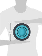 Alimentador sencillo para mascotas pequeño gris / azul