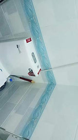 cenefa papel tapiz con borde y pegamento
