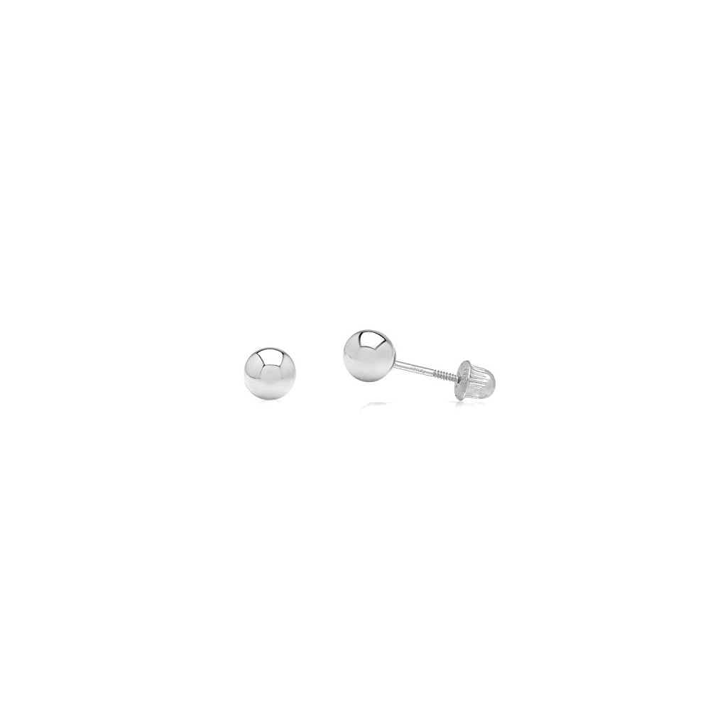 Aretes con perlas y tuerca reversible para mujeres