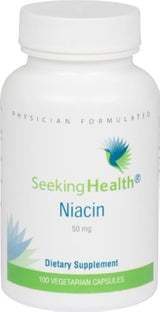 Niacina proporciona 50 mg de Niacina en una cápsula