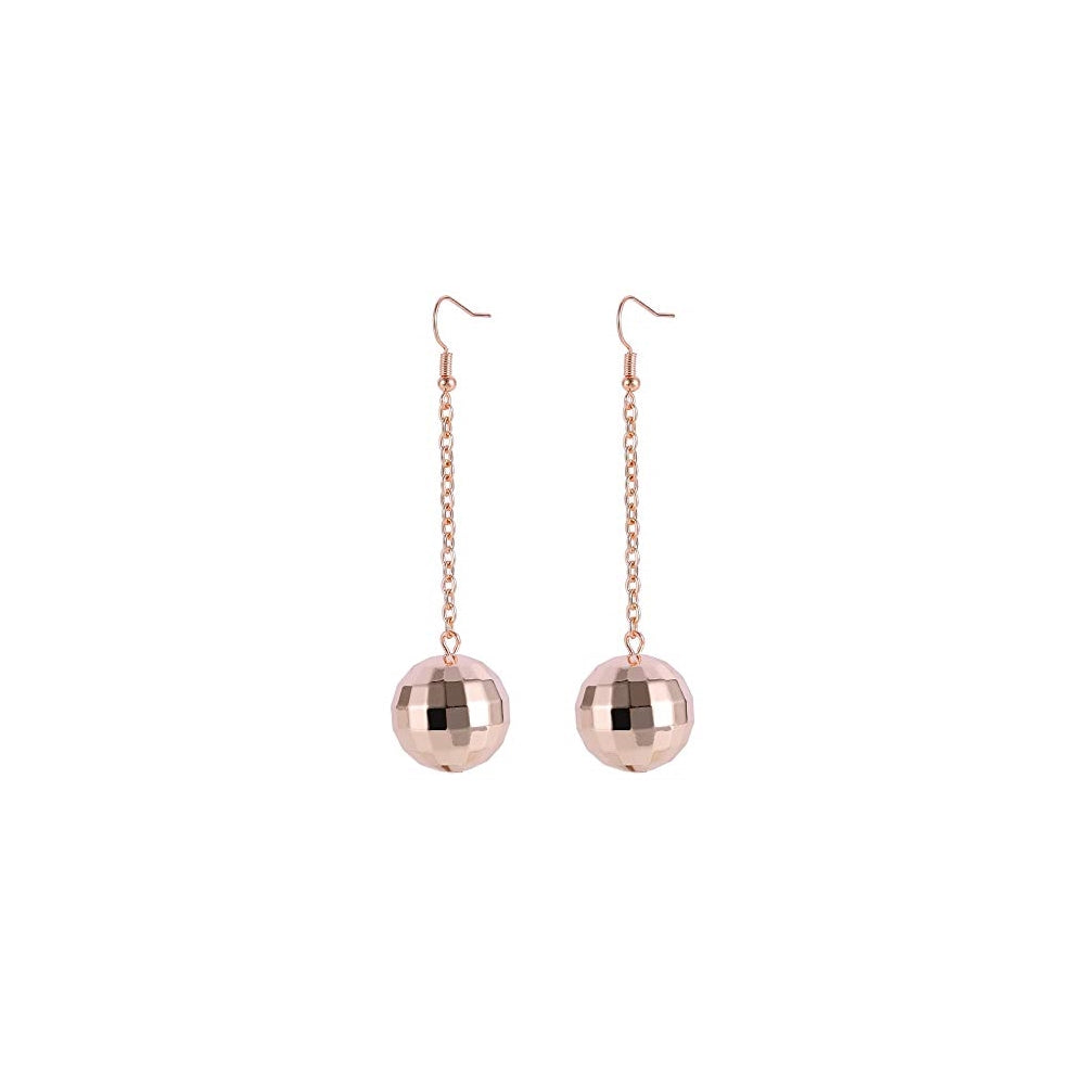 Aretes de bola de discoteca para mujer