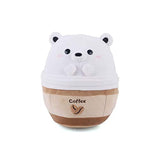 Peluche de Oso Polar, Blanco-Marrón, 10.0 in, Avocatt