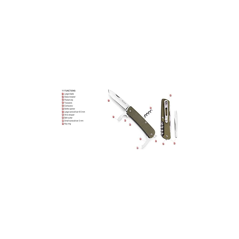 Cuchillos de camping pequeños, multiherramientas, 11 en 1