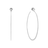 Michael Kors - Aretes de argolla brillantes y modernos