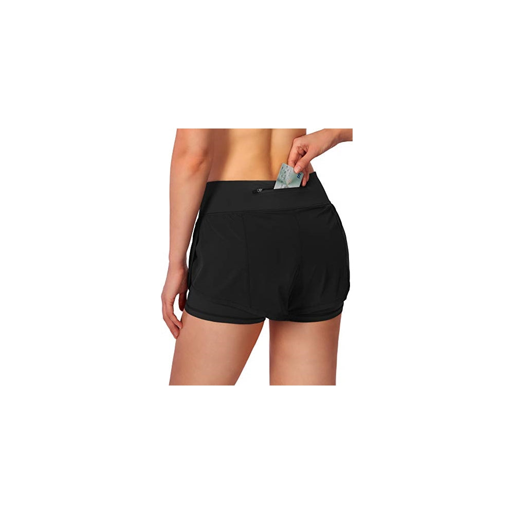 Shorts cortos para correr 2 en 1 para mujer talla S