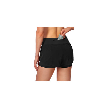 Shorts cortos para correr 2 en 1 para mujer talla L