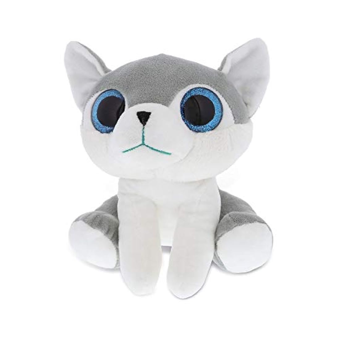 Oso de peluche con ojos grandes y brillantes, 6 pulgadas